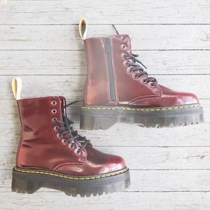 Dr. Martens Jadon Vegan Cherry Red
